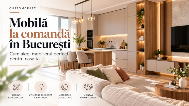 Mobilă la comandă în București: cum alegi mobilierul perfect pentru casa ta